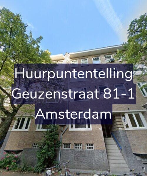 Foto gevel Huurpuntentelling voor Geuzenstraat 81-1, Amsterdam