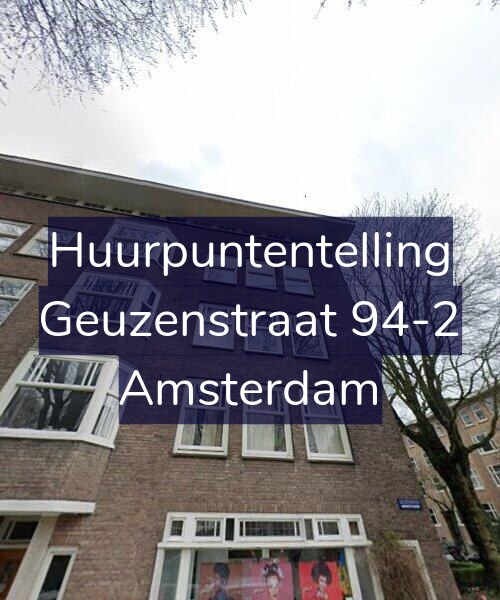 Foto gevel Huurpuntentelling voor Geuzenstraat 94-2, Amsterdam