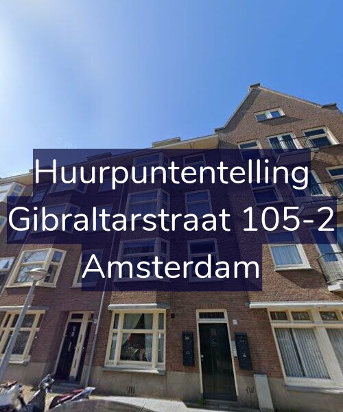 Foto gevel Huurpuntentelling voor Gibraltarstraat 105-2, Amsterdam