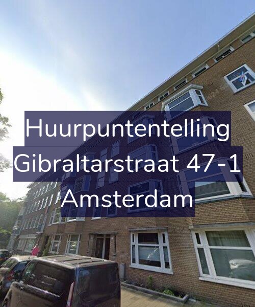 Foto gevel Huurpuntentelling voor Gibraltarstraat 47-1, Amsterdam
