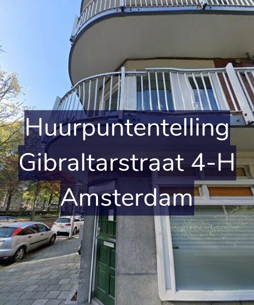 Foto gevel Huurpuntentelling voor Gibraltarstraat 4-H, Amsterdam