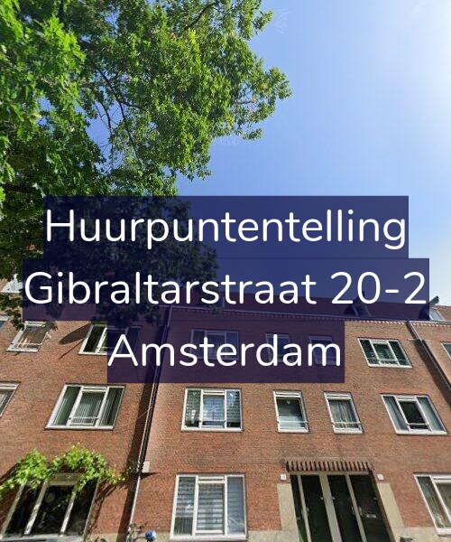 Foto gevel Huurpuntentelling voor Gibraltarstraat 20-2, Amsterdam