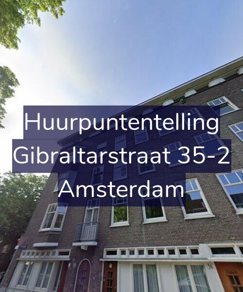 Foto gevel Huurpuntentelling voor Gibraltarstraat 35-2, Amsterdam