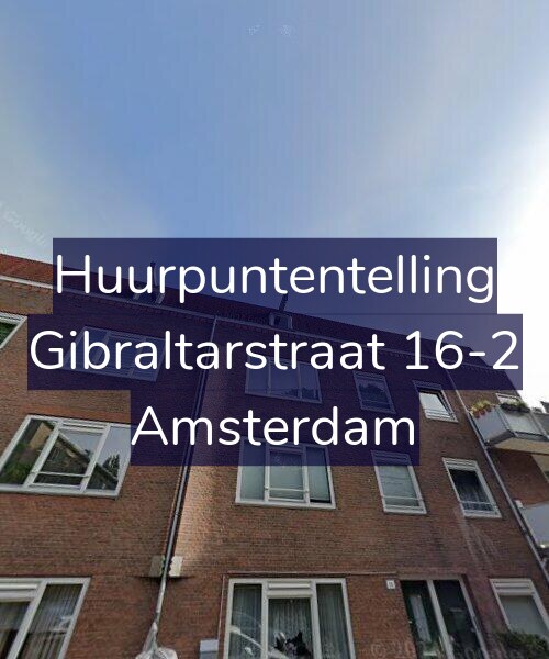 Foto gevel Huurpuntentelling voor Gibraltarstraat 16-2, Amsterdam