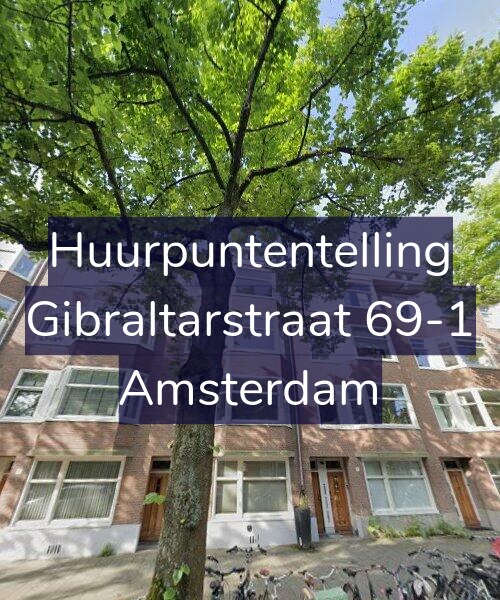 Foto gevel Huurpuntentelling voor Gibraltarstraat 69-1, Amsterdam