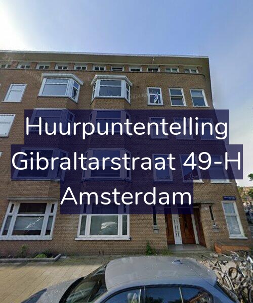 Foto gevel Huurpuntentelling voor Gibraltarstraat 49-H, Amsterdam