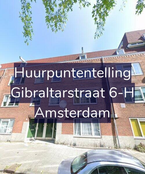 Foto gevel Huurpuntentelling voor Gibraltarstraat 6-H, Amsterdam