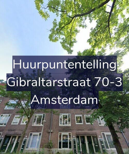 Foto gevel Huurpuntentelling voor Gibraltarstraat 70-3, Amsterdam