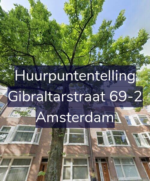 Foto gevel Huurpuntentelling voor Gibraltarstraat 69-2, Amsterdam
