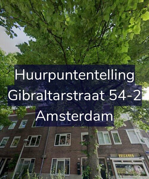 Foto gevel Huurpuntentelling voor Gibraltarstraat 54-2, Amsterdam