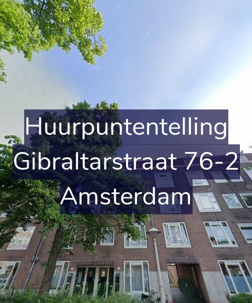 Foto gevel Huurpuntentelling voor Gibraltarstraat 76-2, Amsterdam
