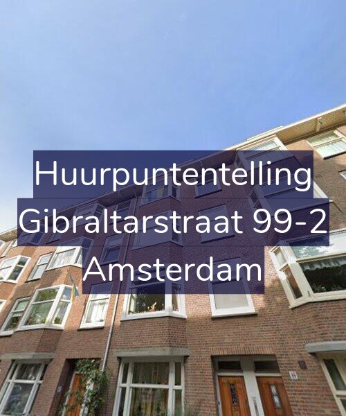 Foto gevel Huurpuntentelling voor Gibraltarstraat 99-2, Amsterdam