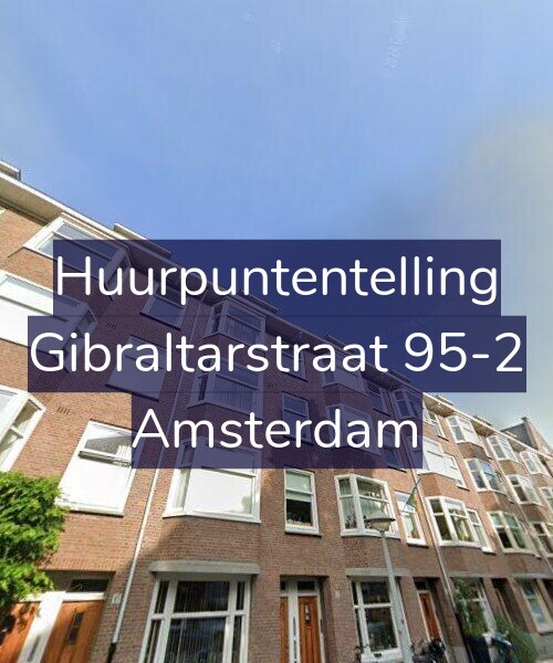Foto gevel Huurpuntentelling voor Gibraltarstraat 95-2, Amsterdam