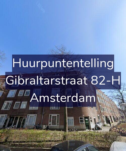 Foto gevel Huurpuntentelling voor Gibraltarstraat 82-H, Amsterdam