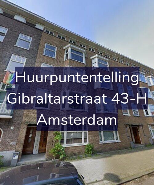 Foto gevel Huurpuntentelling voor Gibraltarstraat 43-H, Amsterdam