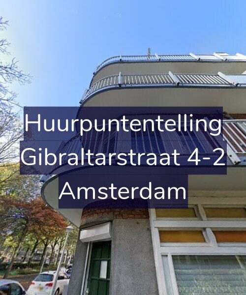 Foto gevel Huurpuntentelling voor Gibraltarstraat 4-2, Amsterdam
