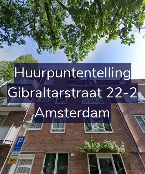 Foto gevel Huurpuntentelling voor Gibraltarstraat 22-2, Amsterdam