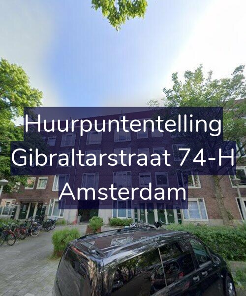 Foto gevel Huurpuntentelling voor Gibraltarstraat 74-H, Amsterdam