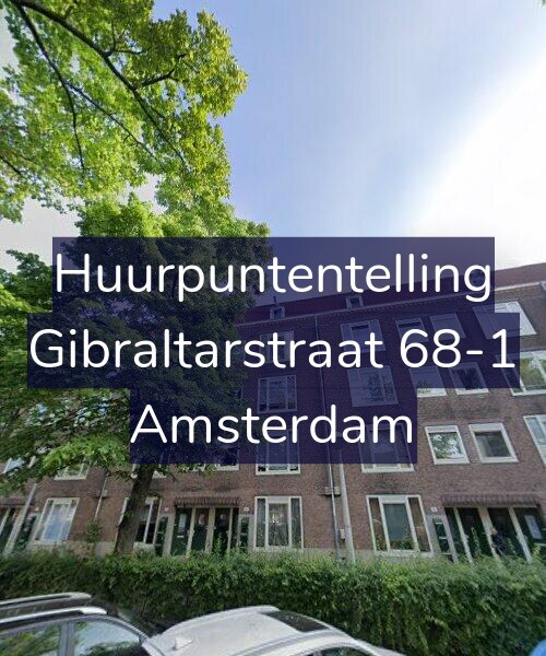 Foto gevel Huurpuntentelling voor Gibraltarstraat 68-1, Amsterdam