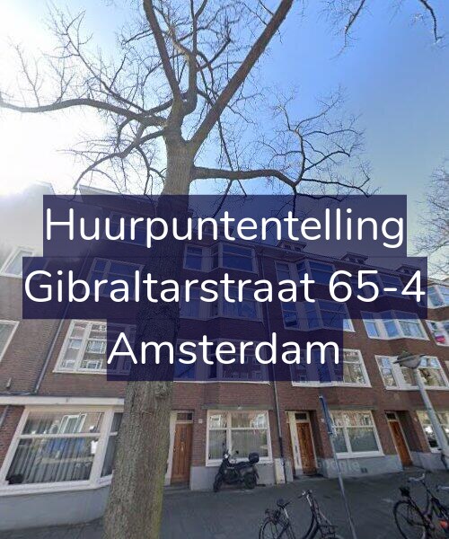 Foto gevel Huurpuntentelling voor Gibraltarstraat 65-4, Amsterdam