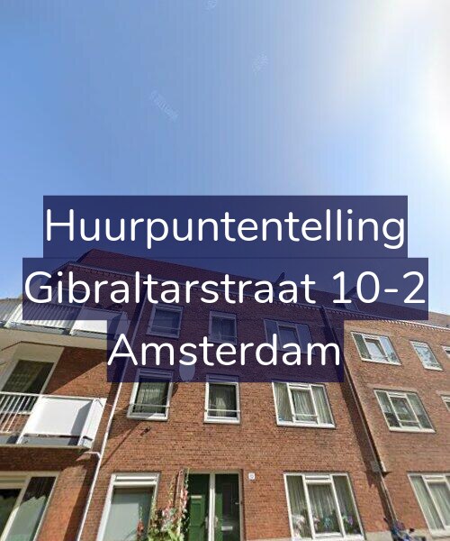 Foto gevel Huurpuntentelling voor Gibraltarstraat 10-2, Amsterdam