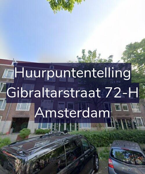 Foto gevel Huurpuntentelling voor Gibraltarstraat 72-H, Amsterdam