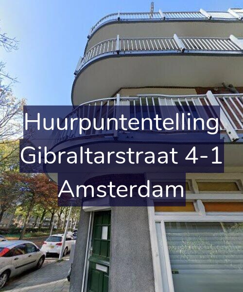 Foto gevel Huurpuntentelling voor Gibraltarstraat 4-1, Amsterdam