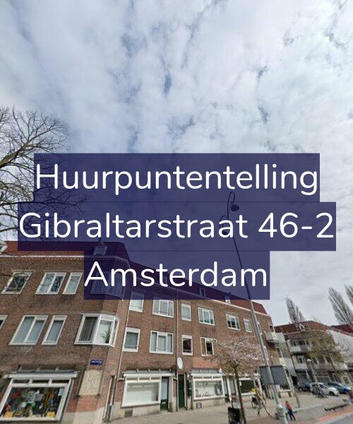 Foto gevel Huurpuntentelling voor Gibraltarstraat 46-2, Amsterdam