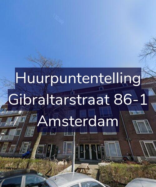 Foto gevel Huurpuntentelling voor Gibraltarstraat 86-1, Amsterdam