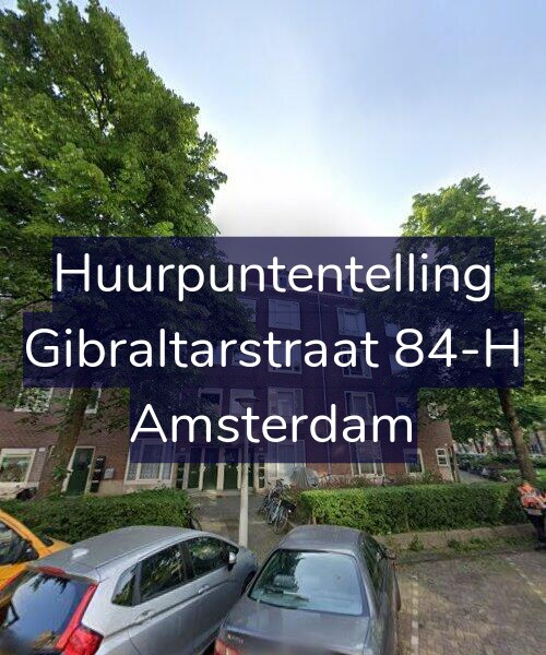 Foto gevel Huurpuntentelling voor Gibraltarstraat 84-H, Amsterdam