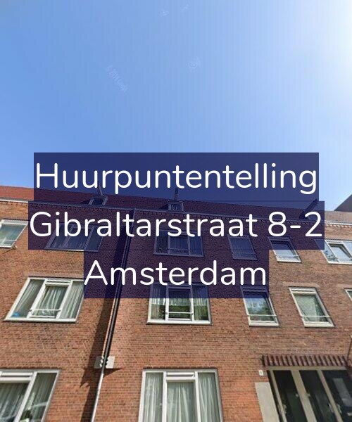 Foto gevel Huurpuntentelling voor Gibraltarstraat 8-2, Amsterdam