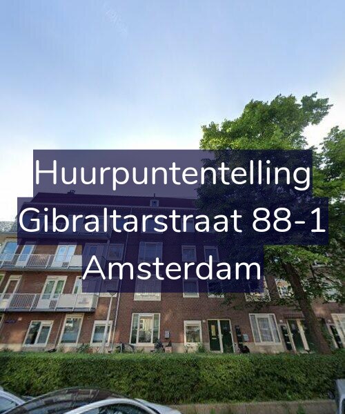 Foto gevel Huurpuntentelling voor Gibraltarstraat 88-1, Amsterdam