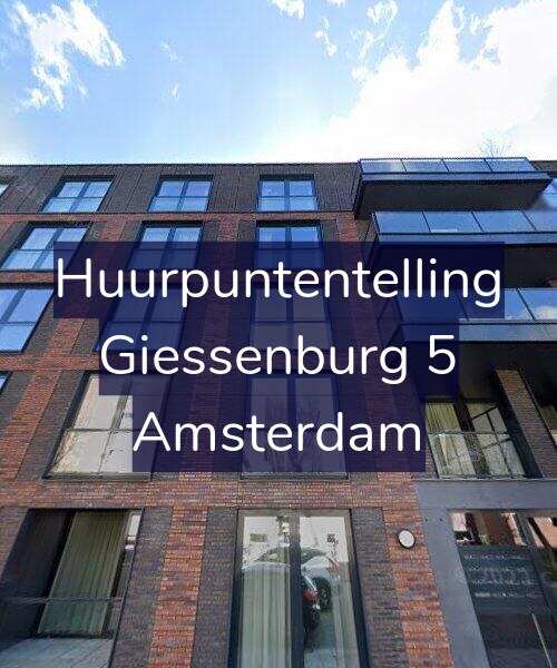 Foto gevel Huurpuntentelling voor Giessenburg 5, Amsterdam