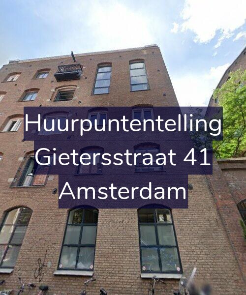 Foto gevel Huurpuntentelling voor Gietersstraat 41, Amsterdam