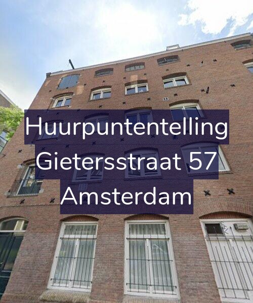 Foto gevel Huurpuntentelling voor Gietersstraat 57, Amsterdam