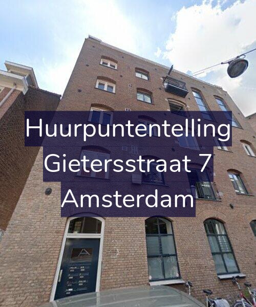 Foto gevel Huurpuntentelling voor Gietersstraat 7, Amsterdam