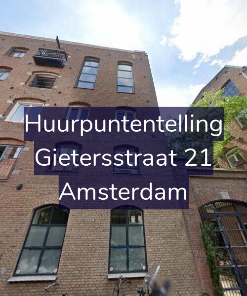 Foto gevel Huurpuntentelling voor Gietersstraat 21, Amsterdam