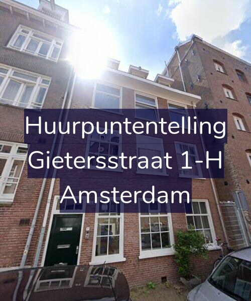 Foto gevel Huurpuntentelling voor Gietersstraat 1-H, Amsterdam