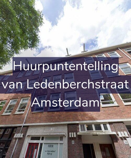 Foto gevel Huurpuntentelling voor Gillis van Ledenberchstraat 38-3, Amsterdam