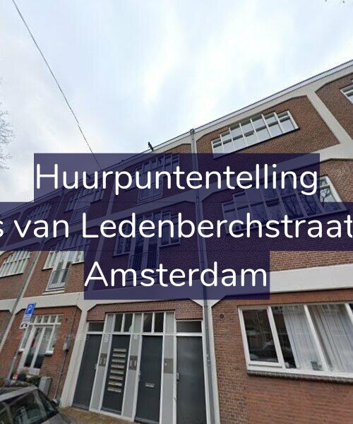 Foto gevel Huurpuntentelling voor Gillis van Ledenberchstraat 4-C, Amsterdam