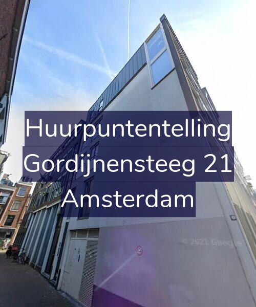 Foto gevel Huurpuntentelling voor Gordijnensteeg 21, Amsterdam