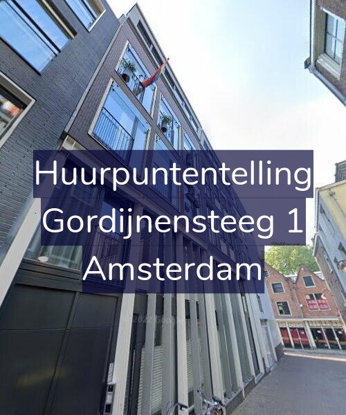 Foto gevel Huurpuntentelling voor Gordijnensteeg 1, Amsterdam