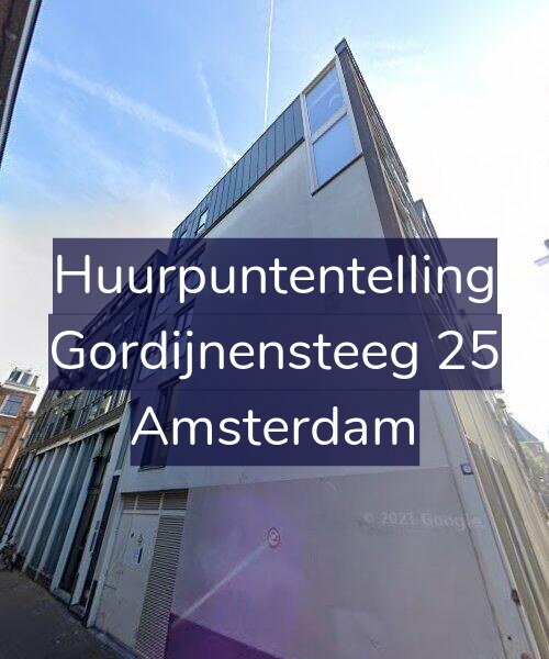 Foto gevel Huurpuntentelling voor Gordijnensteeg 25, Amsterdam