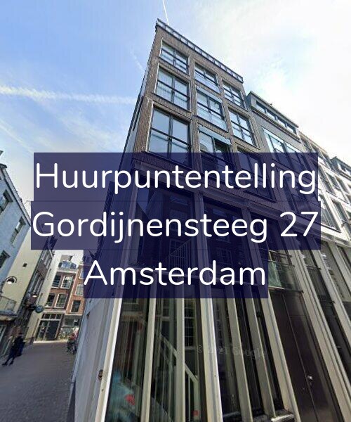 Foto gevel Huurpuntentelling voor Gordijnensteeg 27, Amsterdam