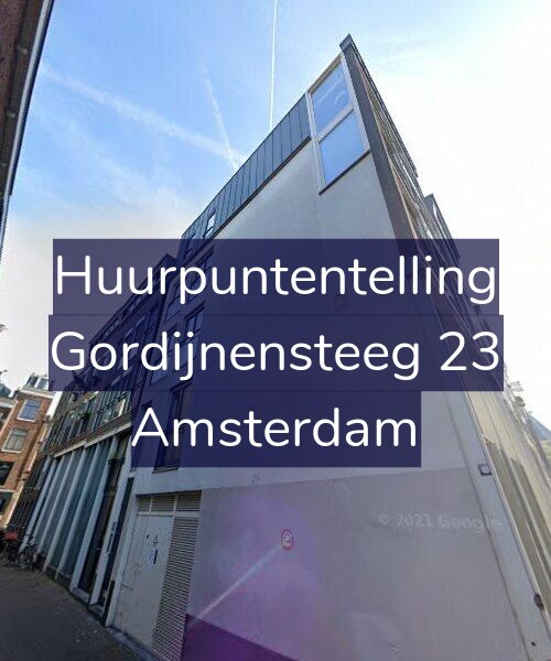 Foto gevel Huurpuntentelling voor Gordijnensteeg 23, Amsterdam
