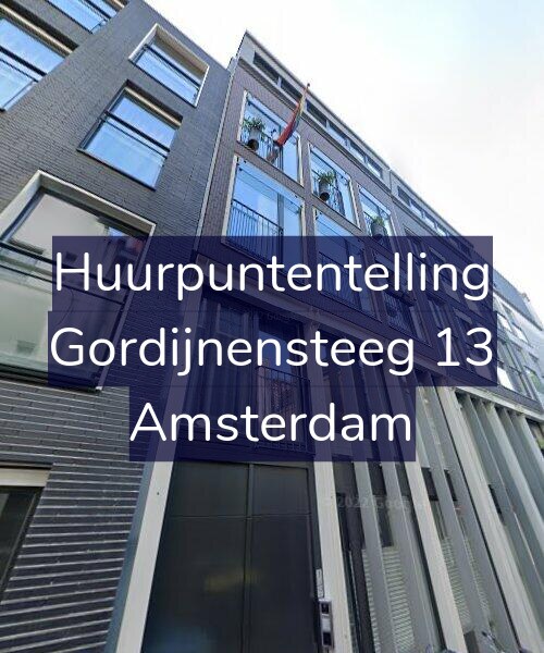 Foto gevel Huurpuntentelling voor Gordijnensteeg 13, Amsterdam
