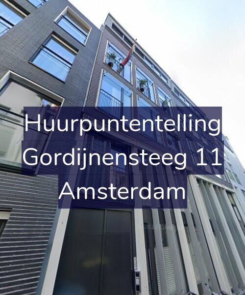 Foto gevel Huurpuntentelling voor Gordijnensteeg 11, Amsterdam