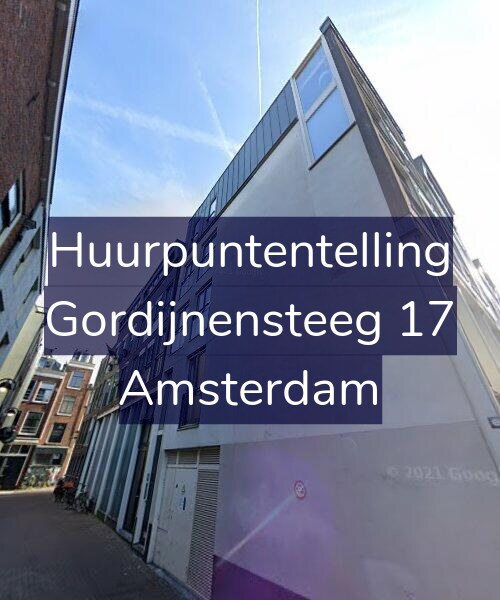 Foto gevel Huurpuntentelling voor Gordijnensteeg 17, Amsterdam