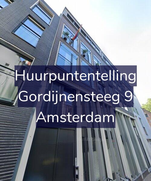 Foto gevel Huurpuntentelling voor Gordijnensteeg 9, Amsterdam