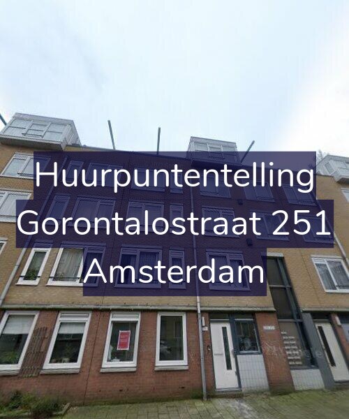 Foto gevel Huurpuntentelling voor Gorontalostraat 251, Amsterdam